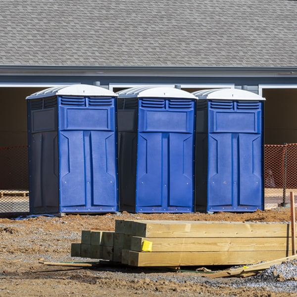 can i customize the exterior of the porta potties with my event logo or branding in Martensdale Iowa